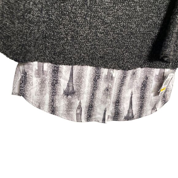 Style & Co Sweater Women's Petite Medium Teddy Pullover Layered Top NWT - Picture 3 of 11